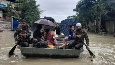 India News | Security Personnel Rescue People Stranded in Floods in Northeastern States
