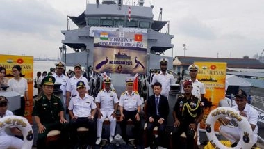 World News | Indian Navy Vessel INS Darshak Visits Ho Chi Minh City to Boost Hydrographic Ties with Vietnam