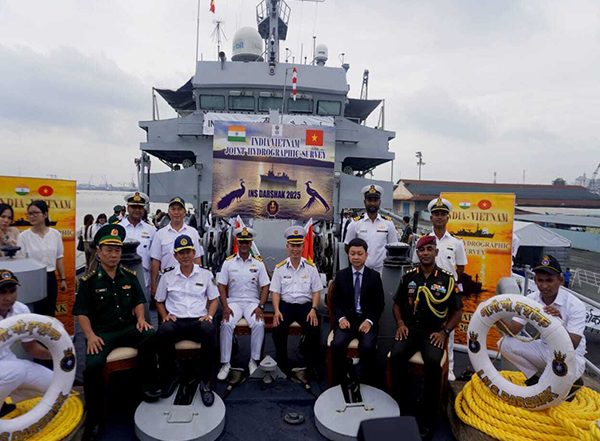 World News | Indian Navy Vessel INS Darshak Visits Ho Chi Minh City to Boost Hydrographic Ties with Vietnam