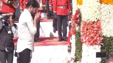 India News | Telangana CM Revanth Reddy Honours Martyrs with Floral Tribute on State Formation Day