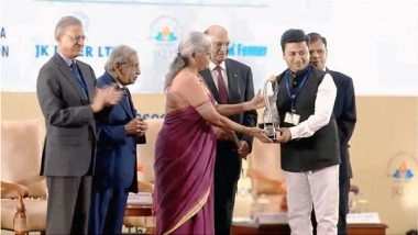 Business News | Padma Shri Awardee Kailash Chandra Agarwal Receives Prestigious Lakshmipat Singhania - IIM Lucknow National Leadership Award 2023-24 from FM Nirmala Sitharaman