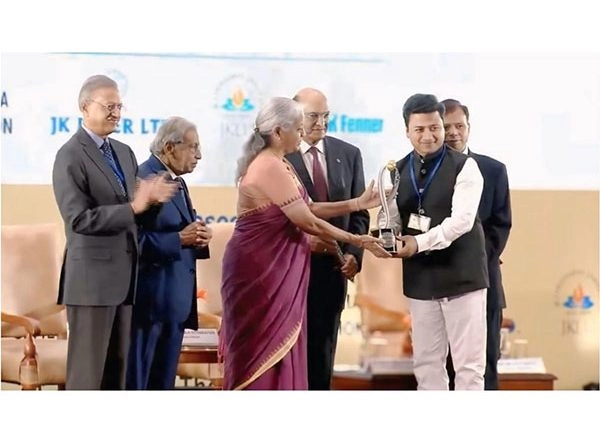 Business News | Padma Shri Awardee Kailash Chandra Agarwal Receives Prestigious Lakshmipat Singhania - IIM Lucknow National Leadership Award 2023-24 from FM Nirmala Sitharaman