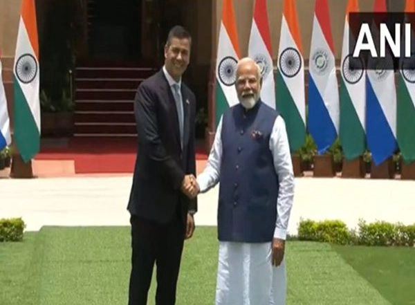 India News | PM Modi Meets Paraguay President Santiago Pena Palacios at Hyderabad House