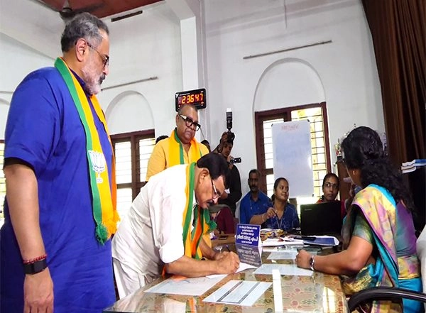 India News | Kerala: NDA Candidate Michael George Files Nomination for Nilambur By-election