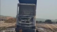 India News | Jharkhand: Naxals Torch Two Mining Trucks in Hazaribagh's Keredari