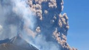 World News | Italy: Mount Etna Volcano Erupts in Sicily with Massive Ash Cloud