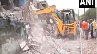 India News | Delhi: Demolition Drive Conducted Near Railway Line in Wazirpur to Ease Rail Movement