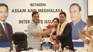India News | Assam CM Holds Meeting with Meghalaya CM; Discusses Border Dispute and Joint Irrigation Power Project
