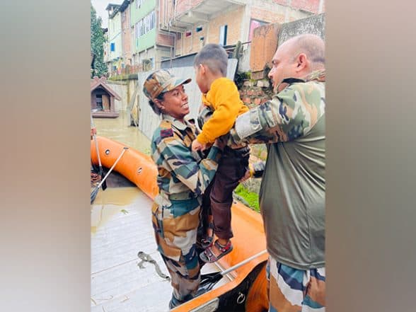 India News | Assam Rifles Continues Flood Relief Efforts on the Third Day of Operation Jalrahat-II