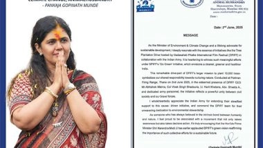 Business News | BJP National Secretary & Maharashtra Environment Minister Pankaja Munde Applauds DPIFF's Green Initiative with Indian Army