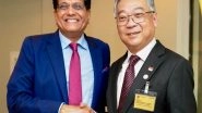 Business News | India Discusses Trade in Shipping Sector with Singapore, Piyush Goyal Meets Dy PM Gan Kim Yong