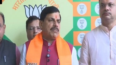 India News | Bhopal: CM Mohan Yadav Hits out at Rahul Gandhi for Wearing Shoes While Paying Tribute to Former PM Indira Gandhi