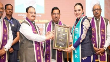 India News | Karnataka: Jagat Prakash Nadda, Pralhad Joshi Attends KAHER's 15th Convocation in Belagavi