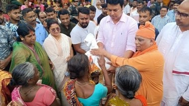 India News | Tripura: BJP MP Biplab Deb Visits Flood-hit Areas Near Agartala, Praises Relief Efforts