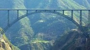 India News | Chenab Rail Bridge Connecting Jammu Region with Kashmir Set for Inauguration by PM on Friday