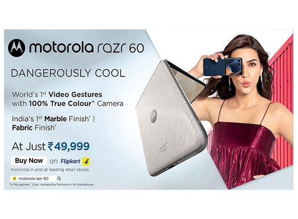 Business News | The Motorola Razr 60 with Impressive Features Goes on Sale at Rs.49,999 from Today 12pm Onwards