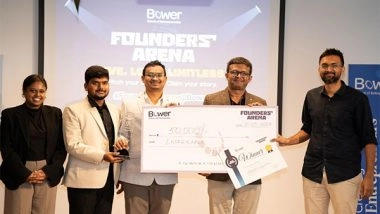 Business News | Bower School of Entrepreneurship Hosts Inaugural Edition of Founders' Arena, Flagship Pitching Competition for Startup Entrepreneurs in Hyderabad