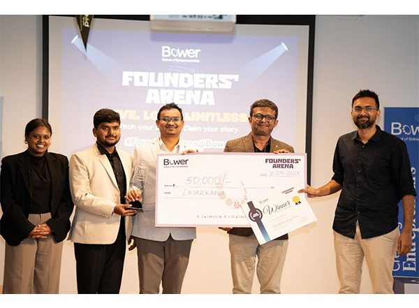 Business News | Bower School of Entrepreneurship Hosts Inaugural Edition of Founders' Arena, Flagship Pitching Competition for Startup Entrepreneurs in Hyderabad
