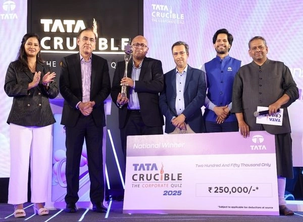 Business News | R Jayakanthan from Tata Consultancy Services Crowned National Champion at the Tata Crucible Corporate Quiz 2025