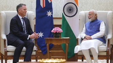 World News | PM Modi Meets Australian Dy PM Marles; Lauds 5 Years of Strategic Partnership