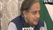 World News | "We Are a Land of Peace, Don't Seek War but Will Face It with Courage:  Shashi Tharoor at Indian Embassy in US