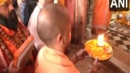 India News | Ayodhya: CM Yogi Adityanath Offers Prayers at Hanuman Garhi Mandir