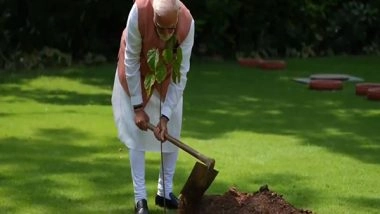 India News | PM Modi Plants 'Sindoor Sapling' Presented by Bhuj Women of 1971 War