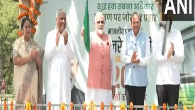 India News | Delhi: PM Modi Flags off 200 Electric Buses on World Environment Day