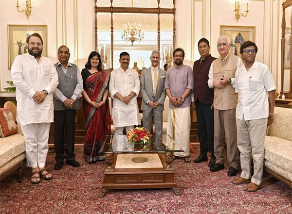 India News | EAM Jaishankar Meets All-party Delegation Led by JD(U) MP Sanjay Kumar Jha in Delhi