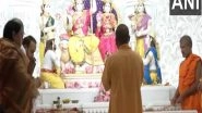 India News | Ayodhya: CM Yogi Adityanath Offers Prayers Before Ram Lalla at Shri Ram Janmabhoomi Temple