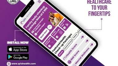 Business News | QRIS HEALTH Launches Mobile App For Easy Test Booking, Free Home Collection & 40% Off For First-Time Users