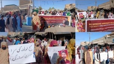 World News | Protests Erupt in Nushki over Enforced Disappearance of Political Activist Ghani Baloch