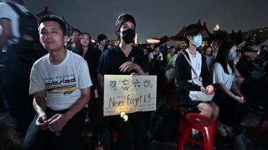 World News | Taipei Vigil Marks 36 Years Since Tiananmen Square Massacre