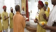 India News | UP CM Yogi Adityanath Celebrates Birthday in Ayodhya, Attends 'Pran Pratishtha' at Ram Janmabhoomi Temple