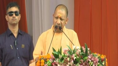 India News | UP CM Yogi Adityanath Expresses Gratitude Towards PM Modi as 'Pran Pratishtha' Takes Place at Ram Janmabhoomi Temple