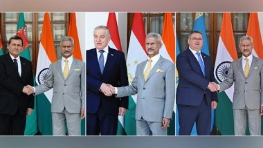 World News | EAM Jaishankar Meets Foreign Ministers of Kazakhstan, Turkmenistan and Tajikistan in Delhi