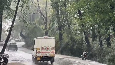 India News | Himachal: Dhauladhar Mountain Ranges Receive Fresh Snowfall, Rain Lashes Dharamshala