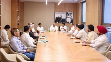 India News | Congress Chief Kharge, Lok Sabha LoP Rahul Gandhi Hold Meeting with Manipur Leadership