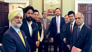 World News | All-party Delegation Led by Shashi Tharoor Meets US Vice President JD Vance
