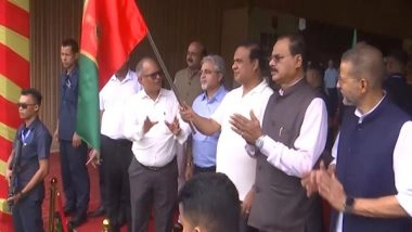 India News | Assam CM Sarma Flags off 129 Vehicles of Forest & Environment Dept, Distributes Arms to Commandos of AFPF Battalions