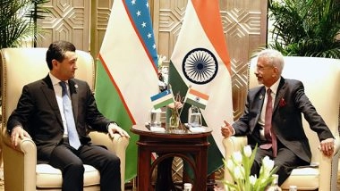 World News | EAM Jaishankar, Uzbekistan Counterpart Saidov Discuss Cooperation in Connectivity, Trade
