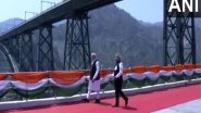India News | J-K: PM Modi Inspects World's Highest Railway Bridge over the Chenab  in Reasi