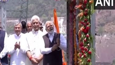 India News | J-K: PM Modi Inaugurates World's Highest Railway Bridge over Chenab, Anji Bridge in Reasi