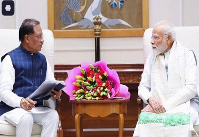 India News | Chhattisgarh CM Sai Meets PM Modi, Discusses Bodhghat Dam and Indravati-Mahanadi Interlinking Projects