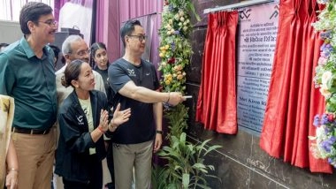 Sports News | Union Minister Kiren Rijiju Inaugurates Residential Wing of Weightlifting Warriors Academy
