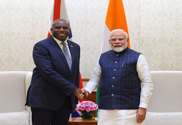 World News | Prime Minister Narendra Modi Meets UK Foreign Secretary David Lammy