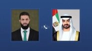 World News | UAE President Receives Phone Call from Syrian President Exchanging Eid Al-Adha Greetings