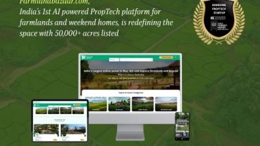 Business News | FarmlandBazaar.com Named Emerging PropTech Leader 2025, Surpasses 50,000 Acres of Farmland Listings