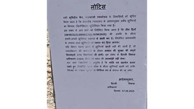 India News | DDA Issues Notice for Demolition of Illegal Huts at Bhoomiheen Camp in Kalkaji Extension