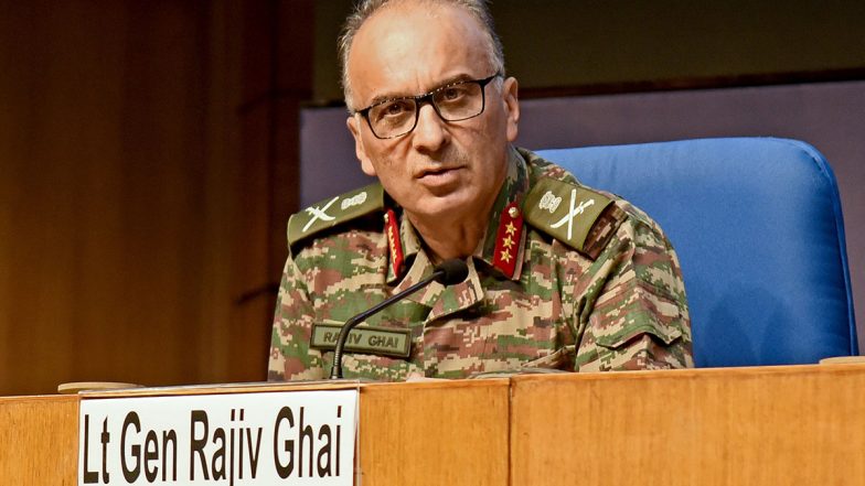 India News | Lt Gen Rajiv Ghai Appointed Deputy Chief of Army Staff (Strategy); Will Continue as DGMO
